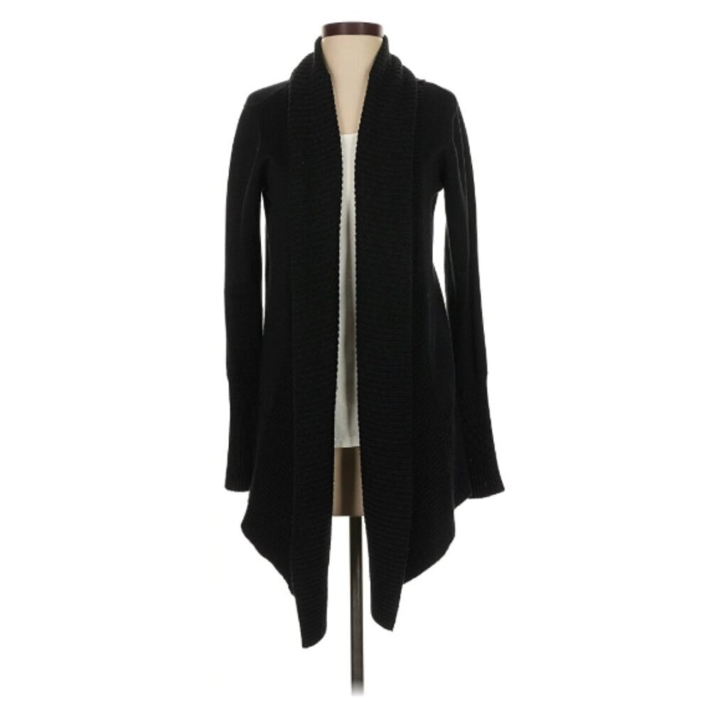 NEW Premise Studio Black Open Front Cardigan, Long Sleeve, Small